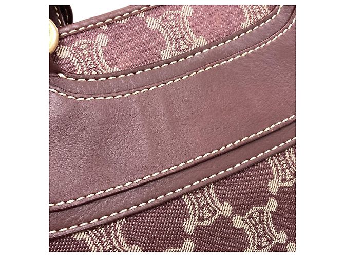 Céline Borsa Celine Boogie Bag motivo Macadam Bordò - vista 9