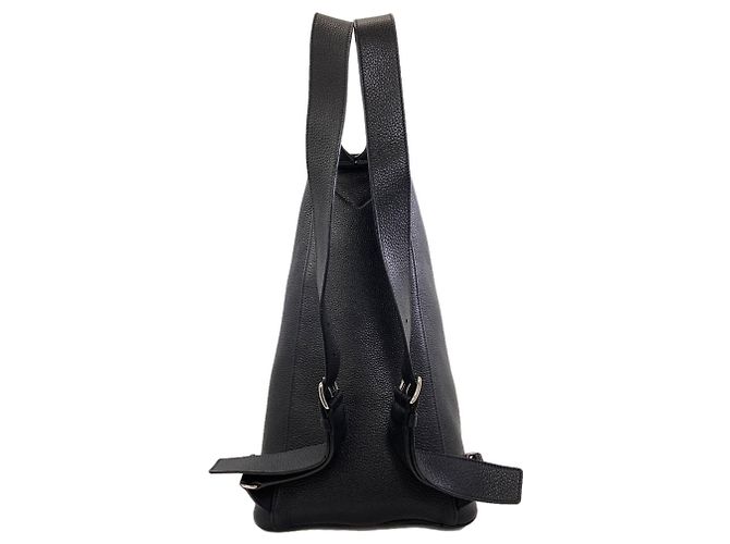 Prada Rucksack 2VZ099 Triangle aus Leder Schwarz - Ansicht 2