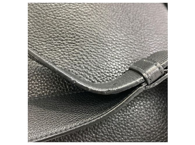 Prada Rucksack 2VZ099 Triangle aus Leder Schwarz - Ansicht 8