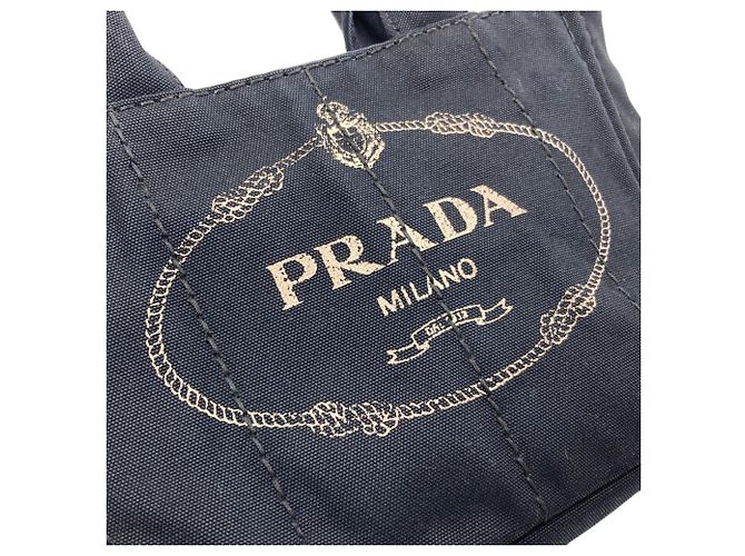 Prada Canapa Mini 2-Way Handtasche Schwarz - Ansicht 13