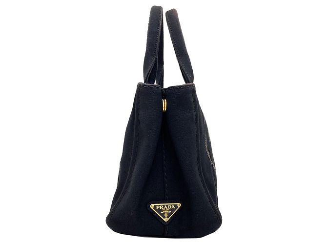 Prada Canapa Mini 2-Way Handtasche Schwarz - Ansicht 3
