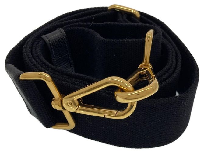 Prada Canapa Mini 2-Way Handtasche Schwarz - Ansicht 8