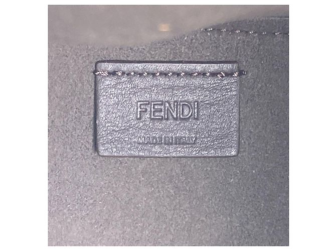 Mini borsa a tracolla Fendi Origami Bianco - vista 6