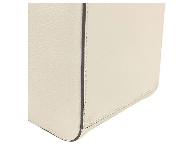 Mini borsa a tracolla Fendi Origami Bianco - vista 7