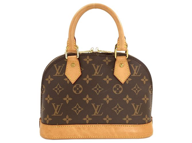Borsa Louis Vuitton Alma BB Marrone Monogramma - vista 2