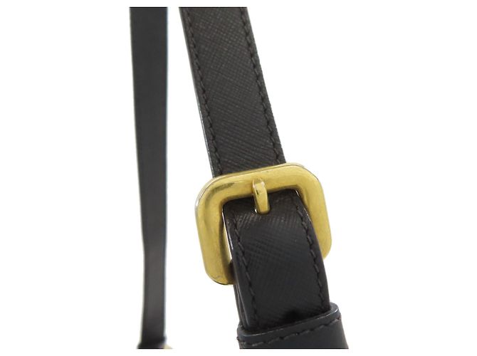 Borsa a tracolla in nylon a una spalla Prada Nero - vista 11