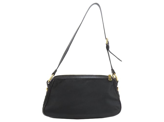 Borsa a tracolla in nylon a una spalla Prada Nero - vista 2
