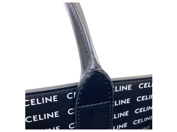 Céline Celine Vertical Cabas 2-Way Handtasche Schwarz - Ansicht 7