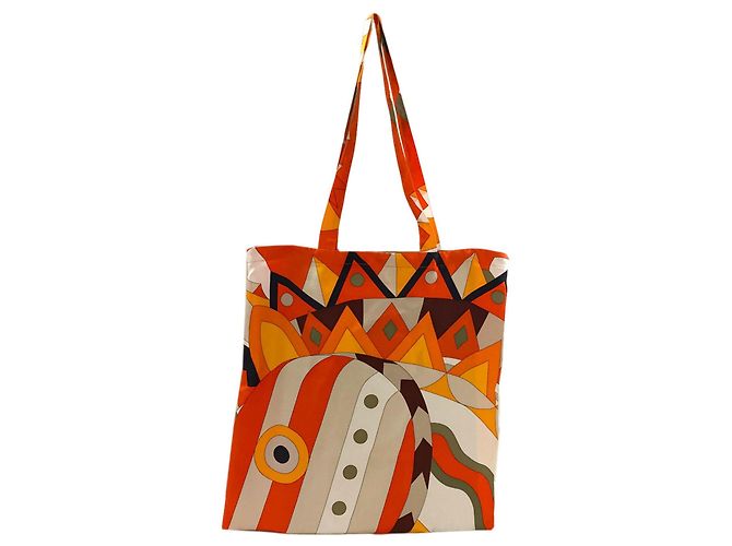 Hermès Borsa Hermes Petit H Eco Bag Tote Arancione - vista 2