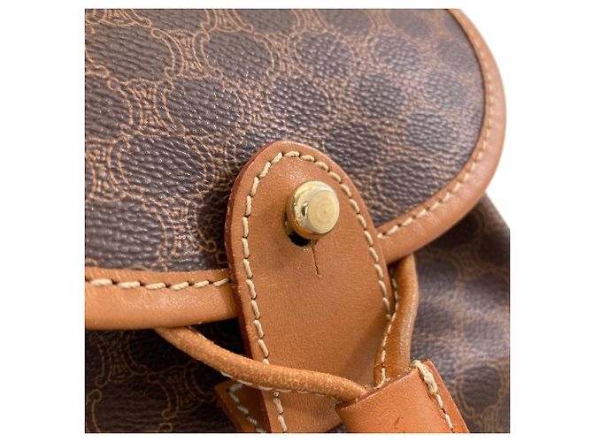 Céline Mochila Celine estampado Macadam Castaño - vista 10