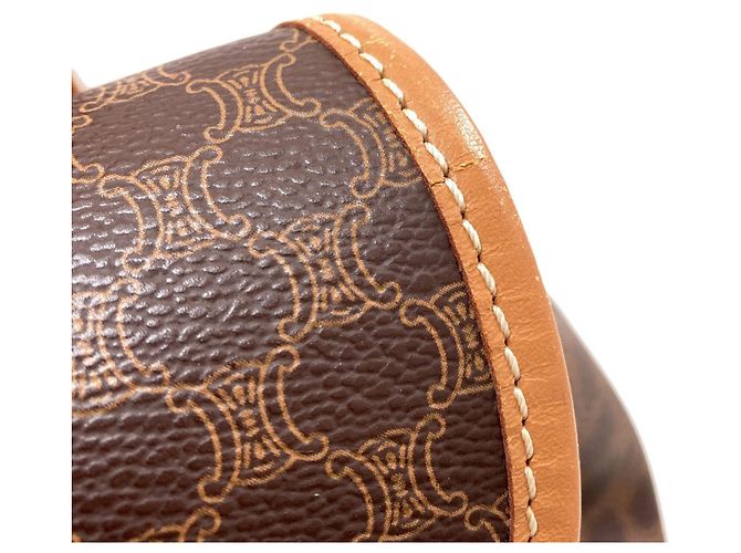 Céline Mochila Celine estampado Macadam Castaño - vista 11