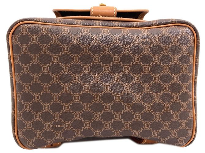 Céline Mochila Celine estampado Macadam Castaño - vista 4