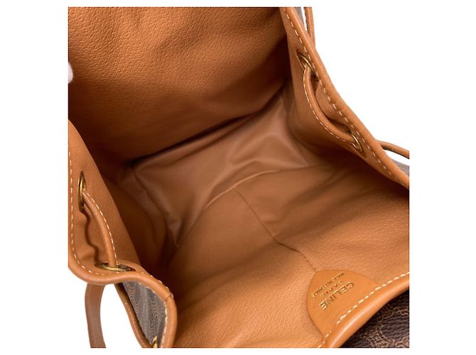 Céline Mochila Celine estampado Macadam Castaño - vista 5