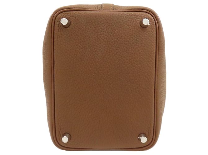 Hermès Bolsa Hermes Picotin Lock PM Marrom - vista 4