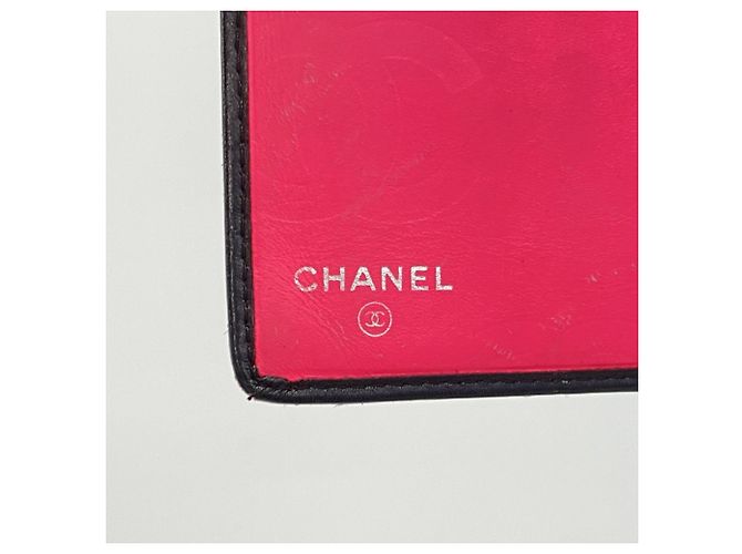 Portafoglio lungo Chanel Cambon in agnello nero - vista 4