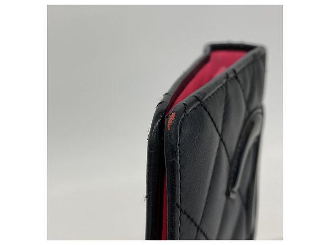 Portafoglio lungo Chanel Cambon in agnello nero - vista 5