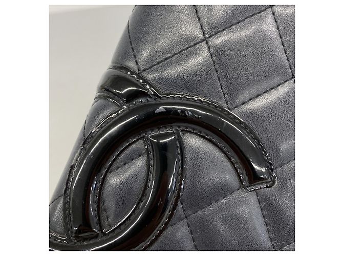Portafoglio lungo Chanel Cambon in agnello nero - vista 8