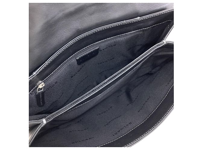 Bulgari Borsa in pelle Bvlgari Nero - vista 5