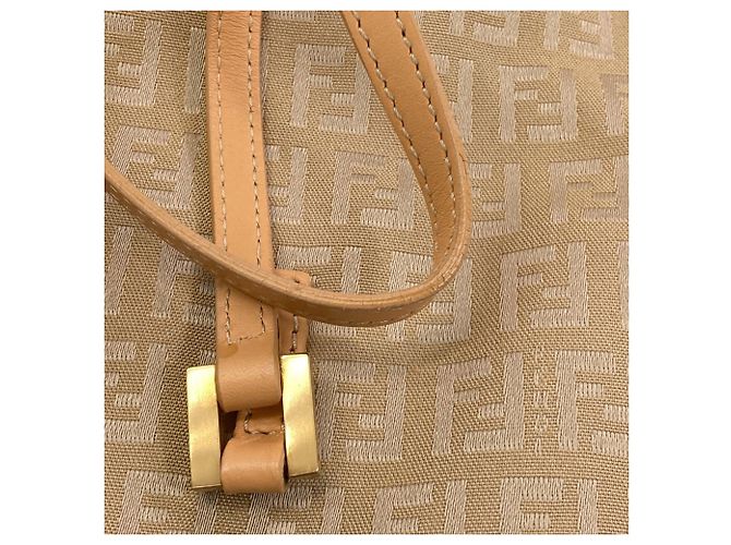 Fendi Zucca Muster Canvas Tote Bag Beige - Ansicht 11