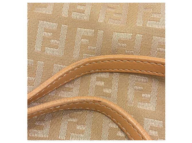 Fendi Zucca Muster Canvas Tote Bag Beige - Ansicht 12