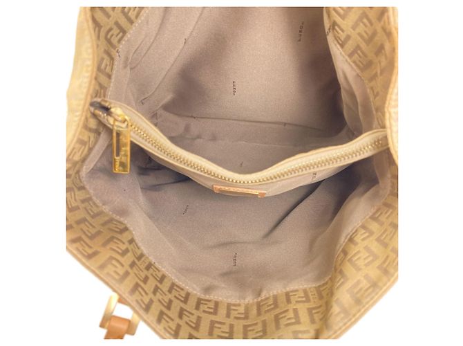 Fendi Zucca Muster Canvas Tote Bag Beige - Ansicht 5