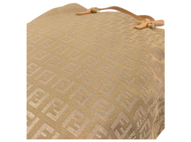 Fendi Zucca Muster Canvas Tote Bag Beige - Ansicht 9