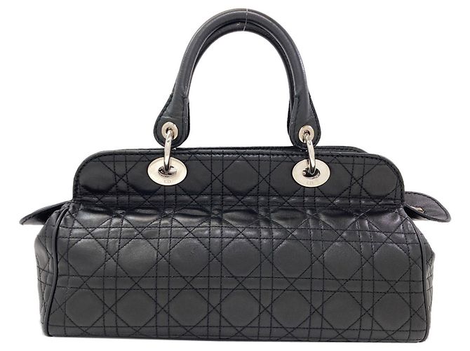Borsa Christian Dior Cannage Nero - vista 2