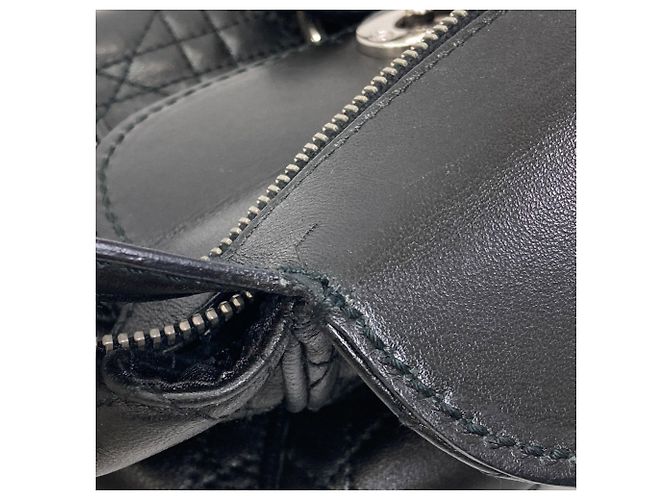 Borsa Christian Dior Cannage Nero - vista 8