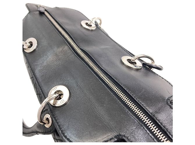 Borsa Christian Dior Cannage Nero - vista 9