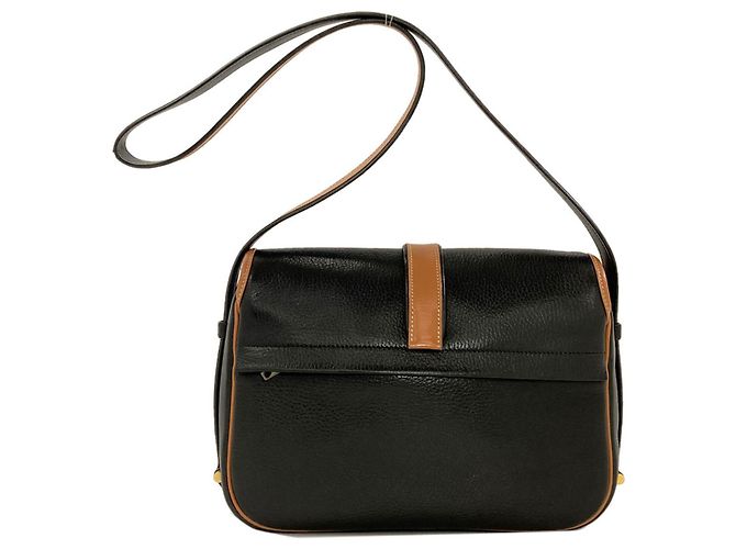 Hermès Borsa a Spalla Hermes Noumea Gold Hardware Marrone Nero - vista 2