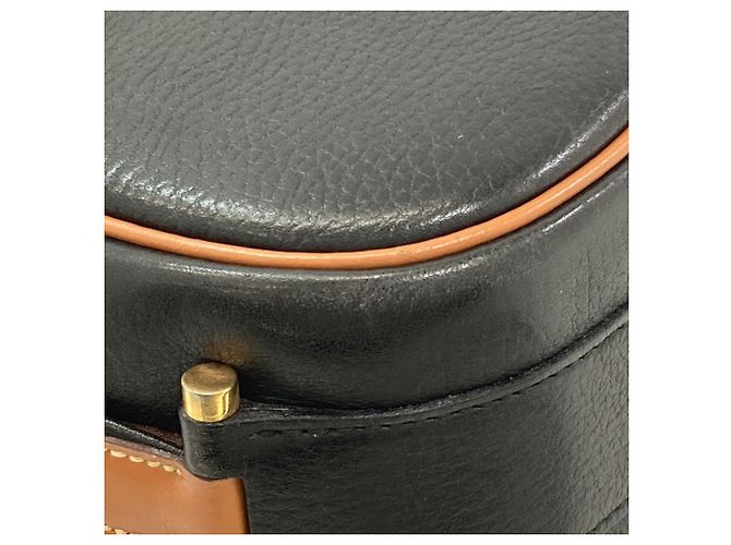 Hermès Borsa a Spalla Hermes Noumea Gold Hardware Marrone Nero - vista 22