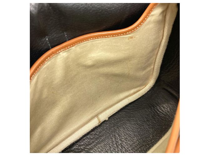 Hermès Borsa a Spalla Hermes Noumea Gold Hardware Marrone Nero - vista 8