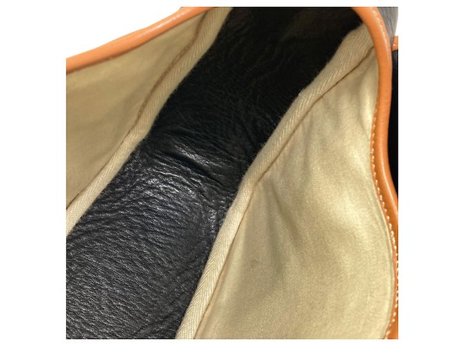 Hermès Borsa a Spalla Hermes Noumea Gold Hardware Marrone Nero - vista 9