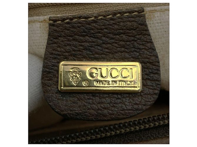 Borsa a mano Gucci GG Supreme in pelle Marrone - vista 10