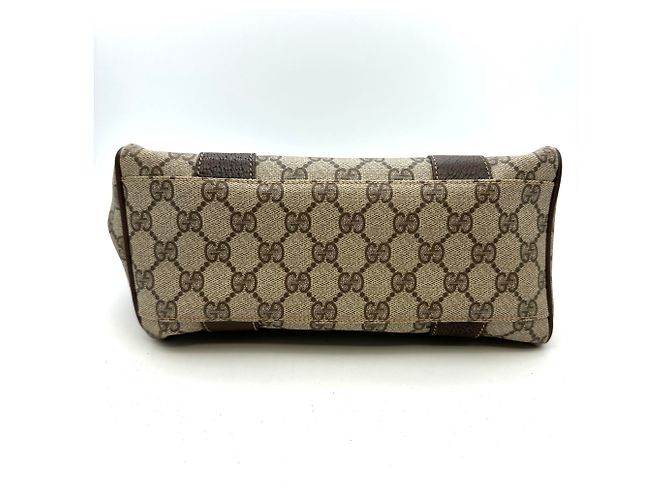 Borsa a mano Gucci GG Supreme in pelle Marrone - vista 2