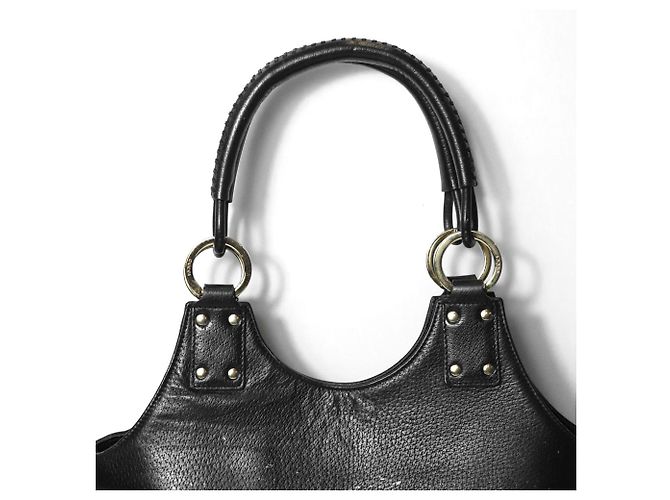 Borsa a tracolla in pelle nera Gucci Nero - vista 3