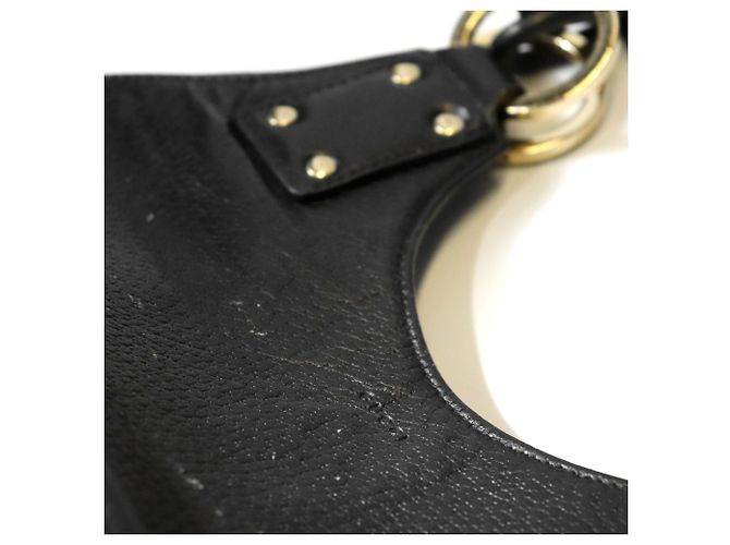 Borsa a tracolla in pelle nera Gucci Nero - vista 6