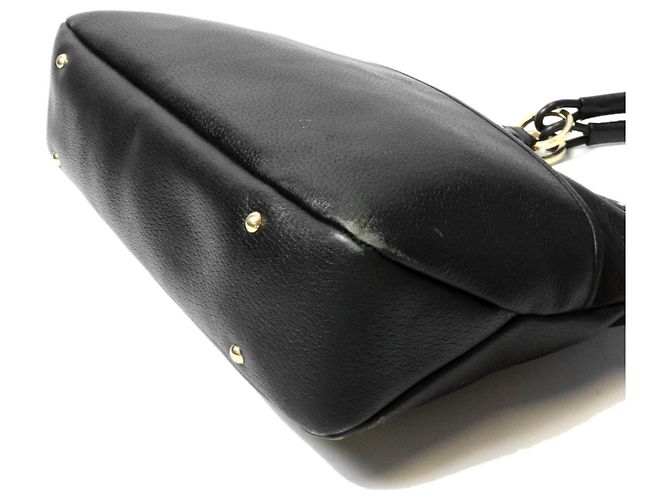 Borsa a tracolla in pelle nera Gucci Nero - vista 8