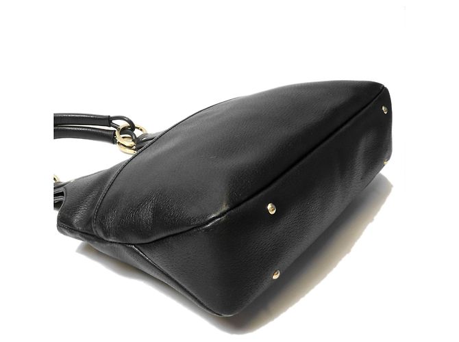 Borsa a tracolla in pelle nera Gucci Nero - vista 9