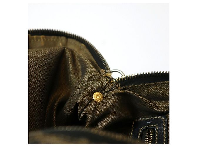 Borsa Fendi Zucca in nylon marrone - vista 11