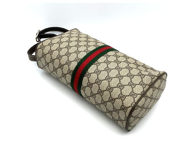 Borsa a tracolla Gucci GG Supreme Sherry Marrone - vista 2