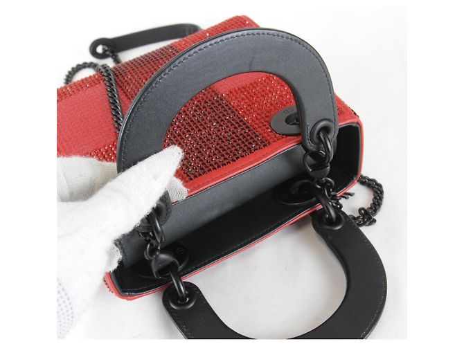 Borsa a tracolla rossa Christian Dior Rosso - vista 10