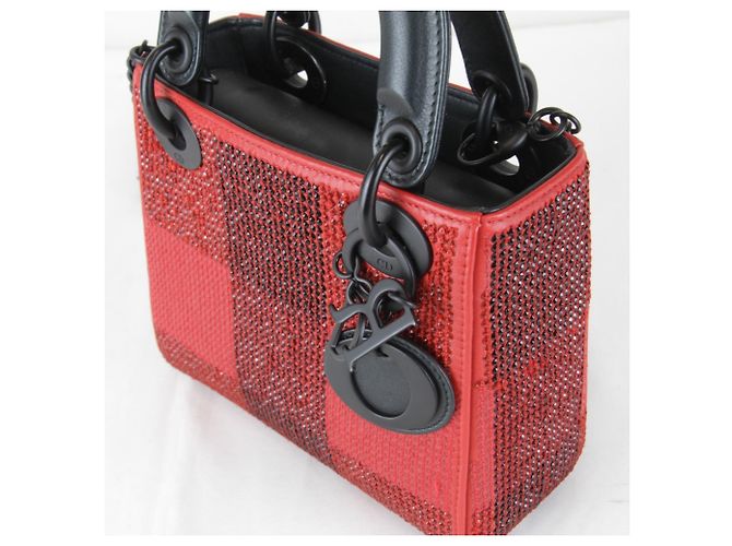 Borsa a tracolla rossa Christian Dior Rosso - vista 11