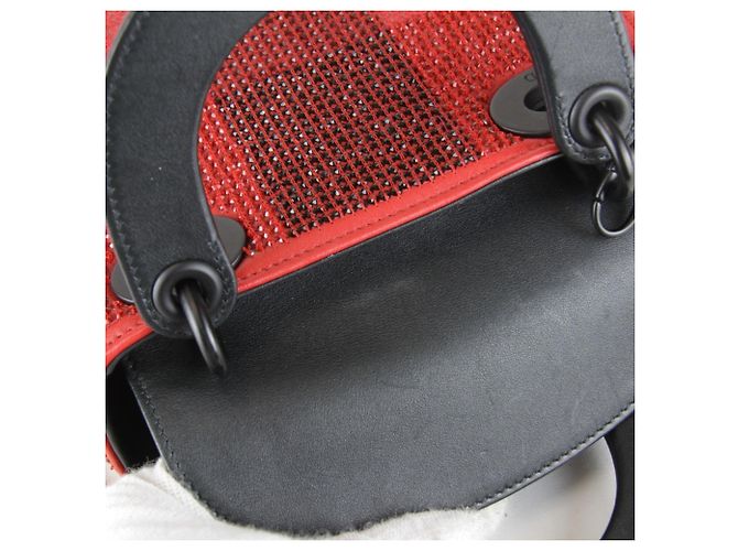 Borsa a tracolla rossa Christian Dior Rosso - vista 14