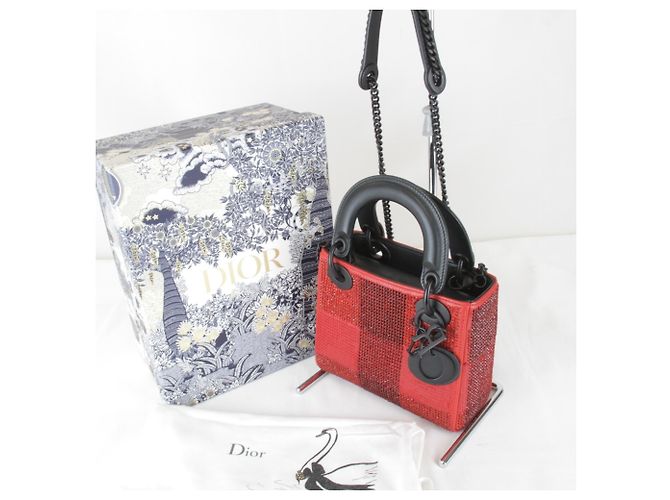 Borsa a tracolla rossa Christian Dior Rosso - vista 16