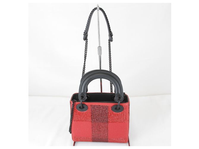 Borsa a tracolla rossa Christian Dior Rosso - vista 2