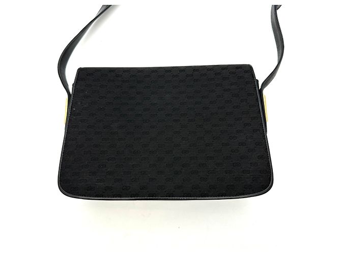 Borsa a tracolla in pelle Micro GG Gucci Nero - vista 2