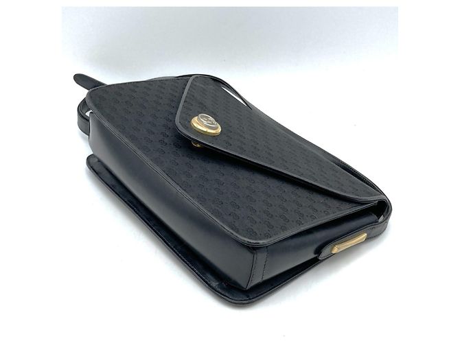 Borsa a tracolla in pelle Micro GG Gucci Nero - vista 4