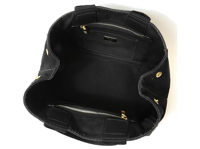 Tote Prada Canapa M Tragetasche Schwarz - Ansicht 10