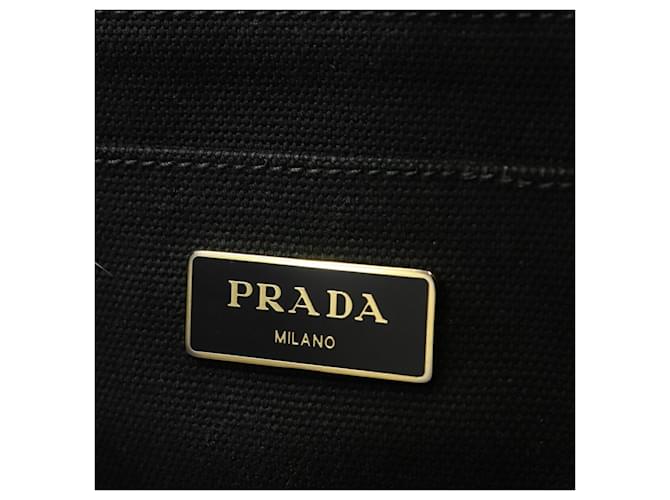 Tote Prada Canapa M Tragetasche Schwarz - Ansicht 11